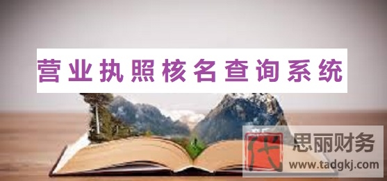 营业执照核名查询系统(最新官网网址查询)