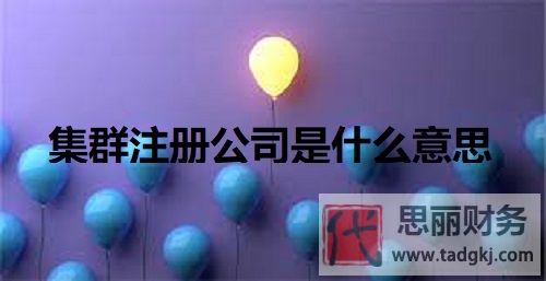 集群注册公司是什么意思？（最新详细政策说明）