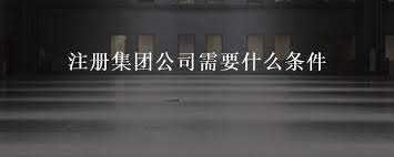 注册集团公司需要什么条件？