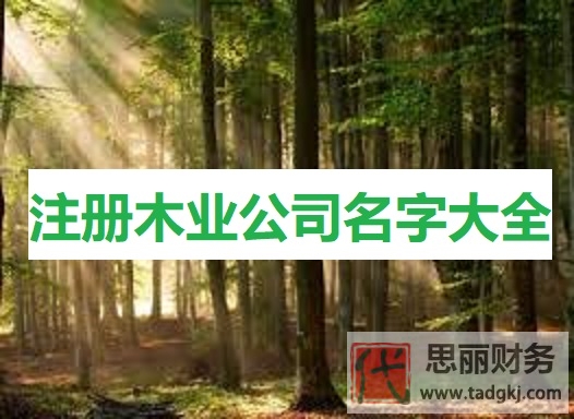 注册木业公司名字大全（非常好听的名字分享）