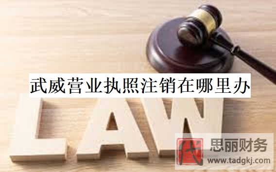 武威营业执照注销在哪里办？
