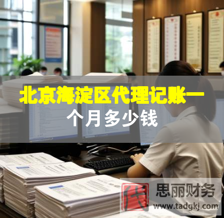 北京海淀区代理记账一个月多少钱