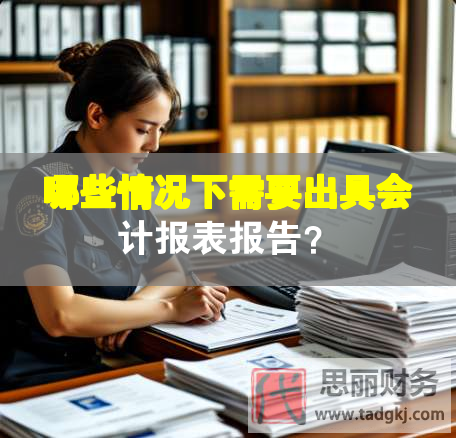 哪些情况下需要出具会计报表报告？