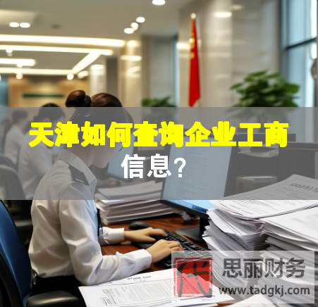 天津如何查询企业工商信息？