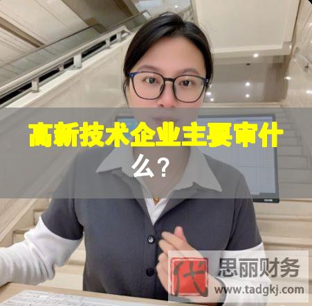 高新技术企业主要审什么？
