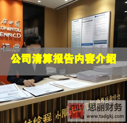 公司清算报告内容介绍