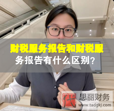 财税服务报告和财税服务报告有什么区别？