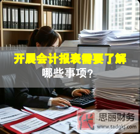 开展会计报表需要了解哪些事项？