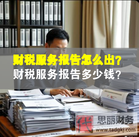 财税服务报告怎么出？财税服务报告多少钱？